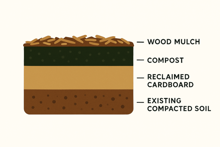 The Layers of a Regenerative No-Dig Garden Bed The Layers of a Regenerative No-Dig Garden Bed